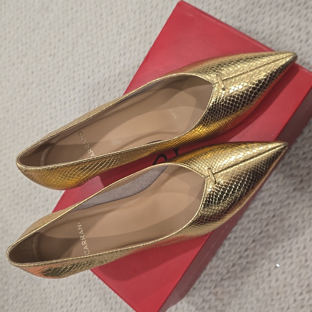 CARRANO Natalia Leather Pump. Size 7. 2.75-inch heels. - Picture 3 of 6